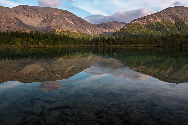 istock Pure water of Polygonal lake 621115420