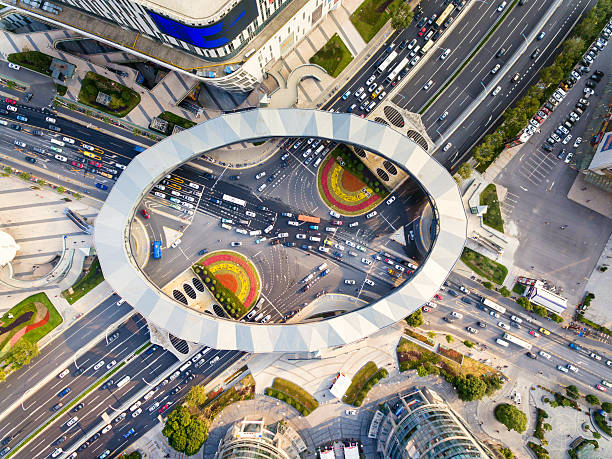 istock Aerial view of Shanghai Highway 621120430