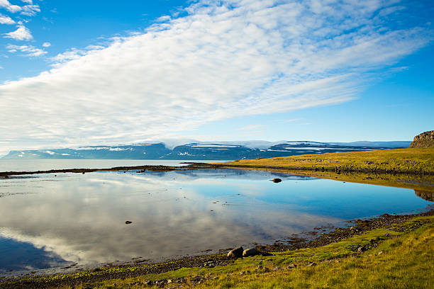 istock Water reflection in summer, Iceland. 621124450