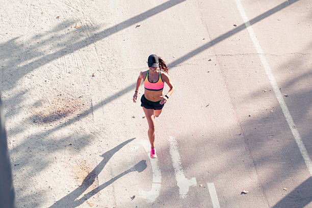 istock top view of a fit woman runner 621129862