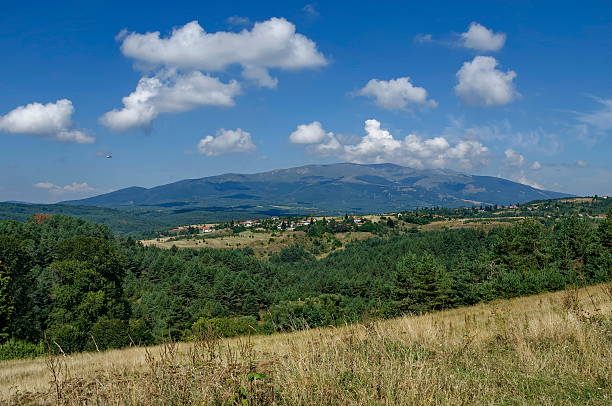 istock Panoramic view of advance summer with village Plana 621130980
