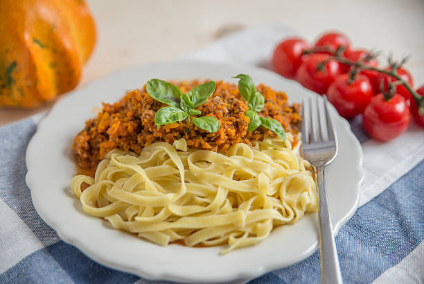 istock Pasta with bolognese sauce 621133612