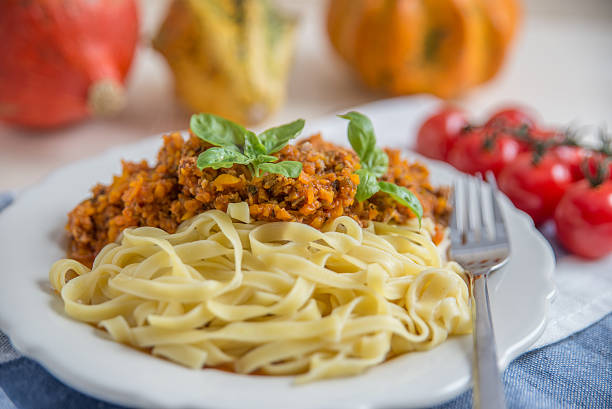 istock Pasta with bolognese sauce 621134378