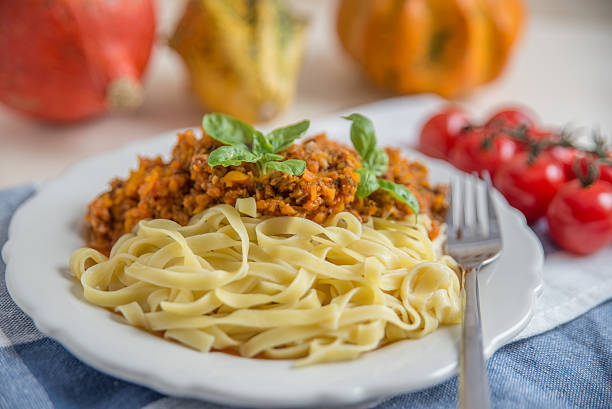 istock Pasta with bolognese sauce 621134598
