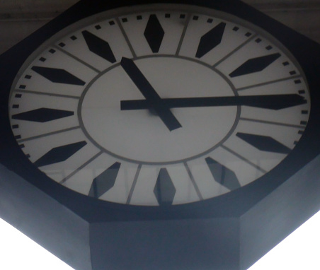 View Of Station Clock Against Sky