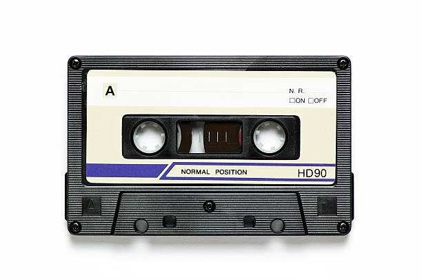istock Vintage audio cassette isolated on white 621135928