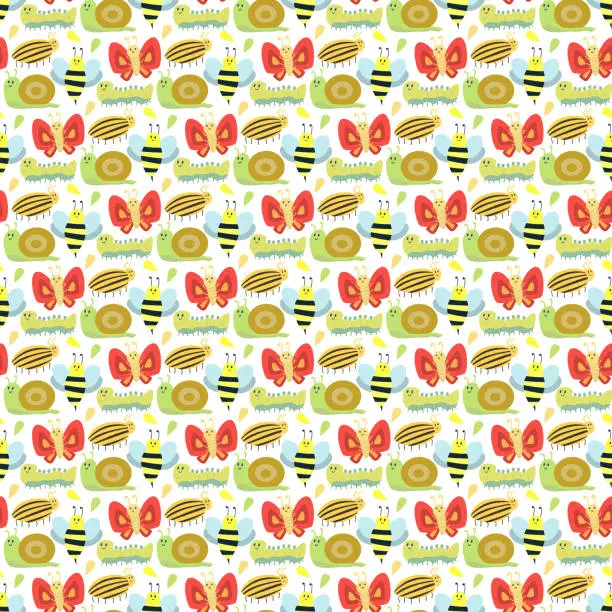 Vector illustration of Cute butterfly vector isolated on white