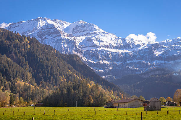 wildstrubel mountain, obersimmental, swiss alps - wildstrubel imagens e fotografias de stock