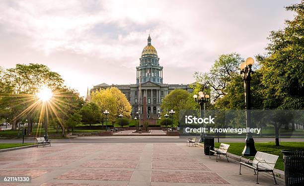 Front Of The Colorado Capital Building Stock Photo - Download Image Now - Capital Cities, Colorado, Empower Field at Mile High