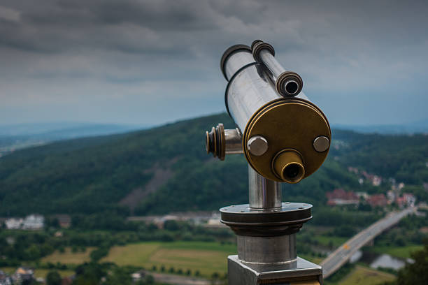 istock Spyglass on the viewing platform against sky 621143550