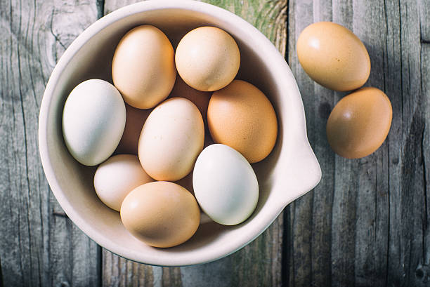istock Bowl of fresh farm eggs 621147402