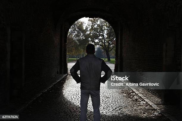 Addiction Way Out Light At The End Of The Tunnel Stock Photo - Download Image Now - Addiction, Recovery, Gambling