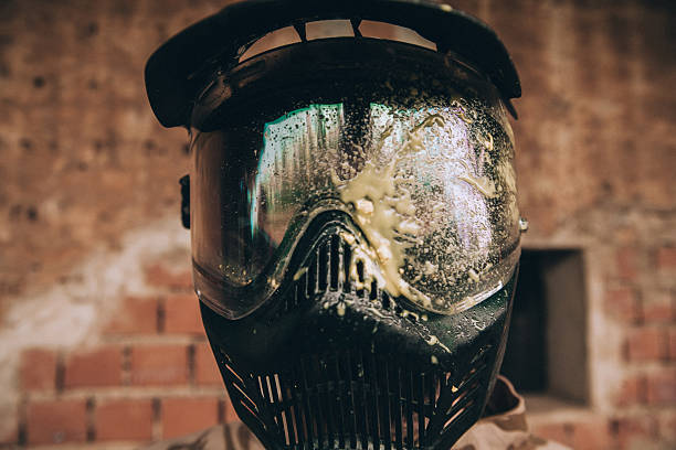 istock Close-Up Of A Paintball Player 621229938