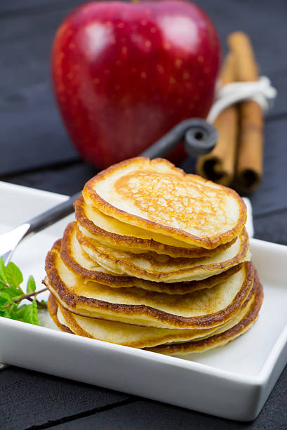 istock Christmas morning breakfast. Homemade pancakes. 621234628