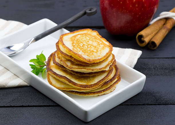 istock Homemade pancakes for christmas morning menu 621234644