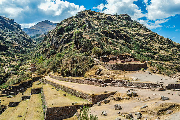 istock Inca terraces in the Sacred Valley - Pisac, Peru 621237522