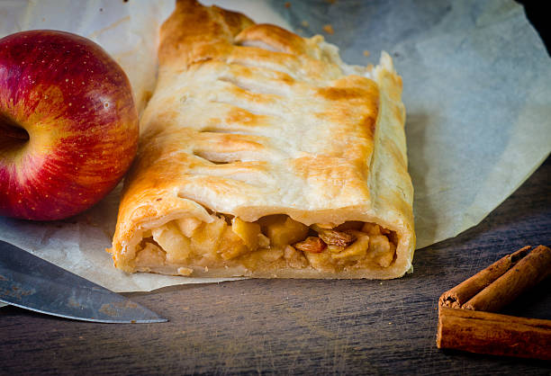 istock homemade strudel cake with apples and cinnamon 621238618