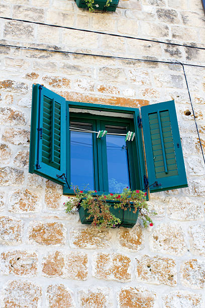 istock Window from Hvar island, Croatia 621239520