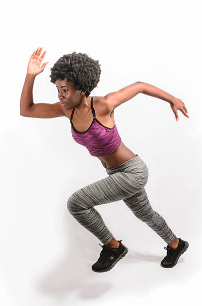 istock Young black woman in sport 621240420