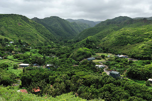 istock Small Maui village 621241546