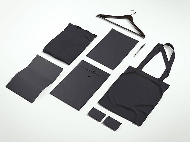 istock Dark mockup with cotton bag and hanger. 3d rendering 621242366