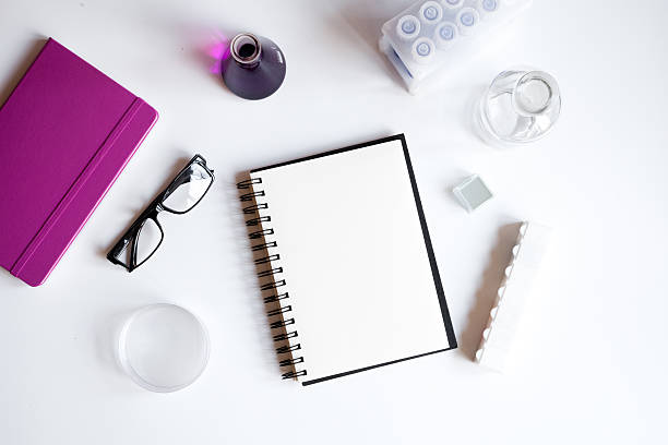 istock workplace lab assistant at the clinic top view 621242850