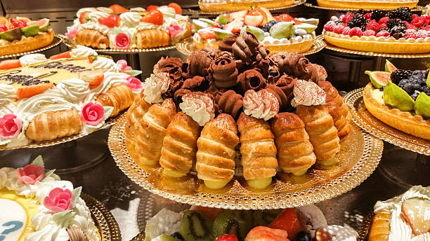 istock Italian artisan bakery with its wonderful cakes and pastries 621244046