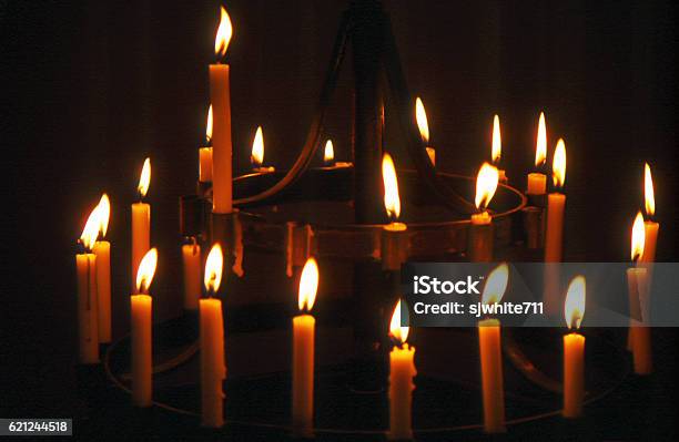 Mission Candles Stock Photo - Download Image Now - Candle, Church, Horizontal