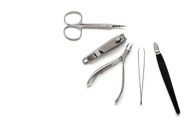 istock nail care - manicure set on white background top view 621244688