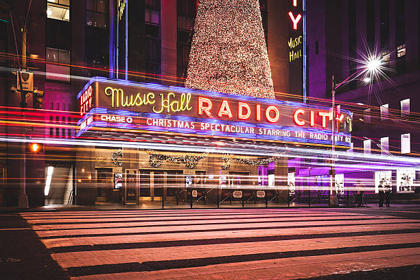 radio city music hall - nbc imagens e fotografias de stock