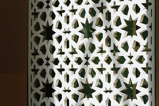 istock Window with Islamic style decoration in a mosque in Argentina 621245084