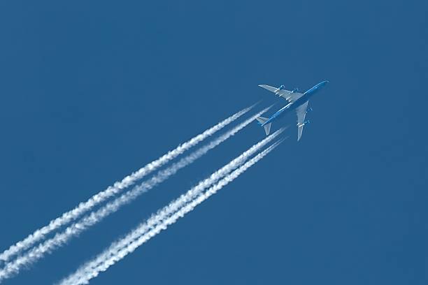 Plane at cruising altitude