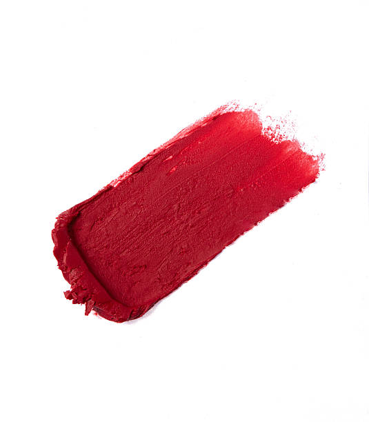 istock Red color lipstick stroke on background 621247346