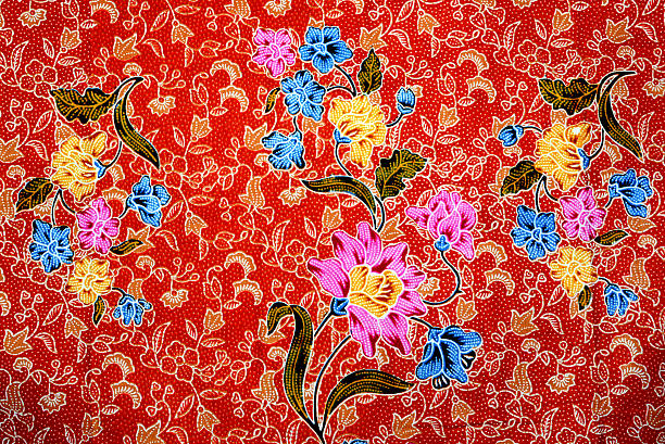 Beautiful batik patterns Beautiful batik patterns malaysia batik pattern stock pictures, royalty-free photos & images