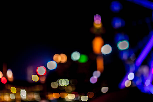 istock Abstract bokeh city light for background 621249180
