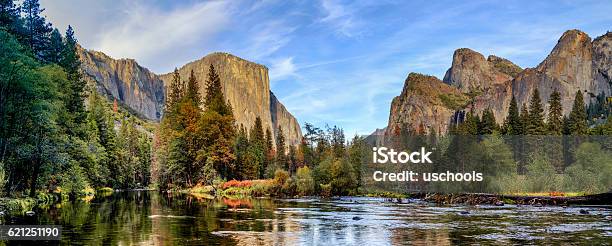 Yosemite National Park Panorama Stock Photo - Download Image Now - Yosemite National Park, California, Nevada
