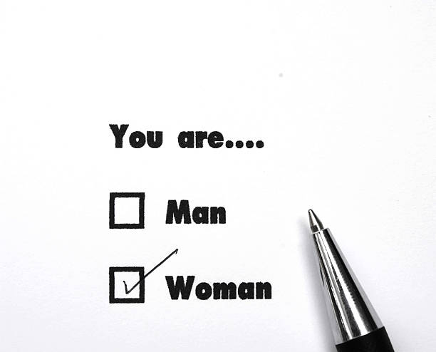 istock Man and woman check boxes ink print , check woman 621251270