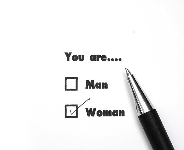 istock Man and woman check boxes ink print , check woman 621251304