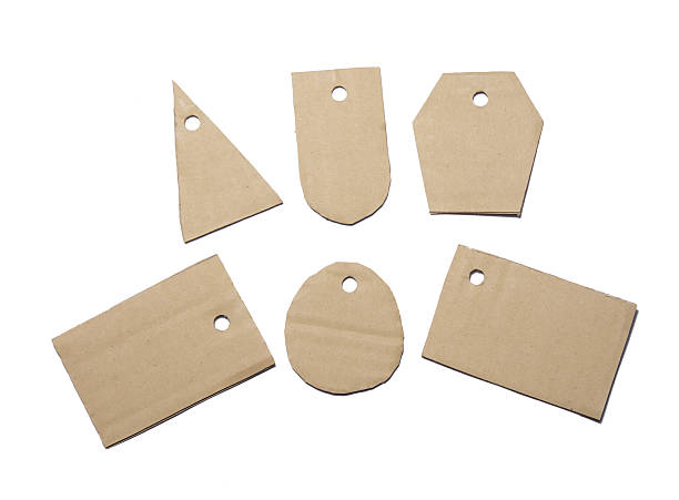 istock Brown blank price tag collection isolated 621253118