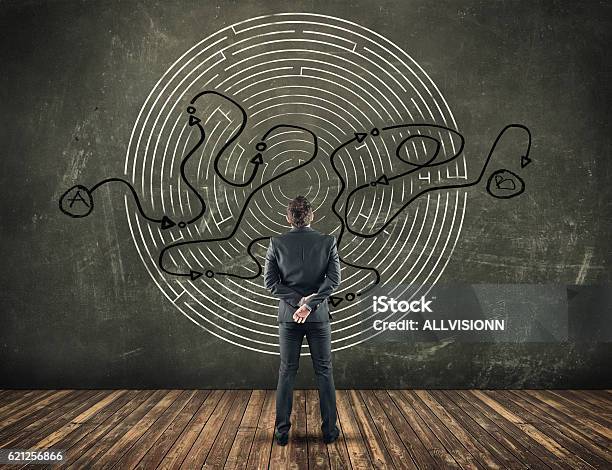 Business Concept Stock Photo - Download Image Now - Complexity, Simplicity, Maze