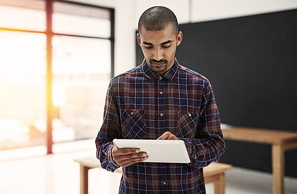 istock Using technology to catapult his business to success 621257714
