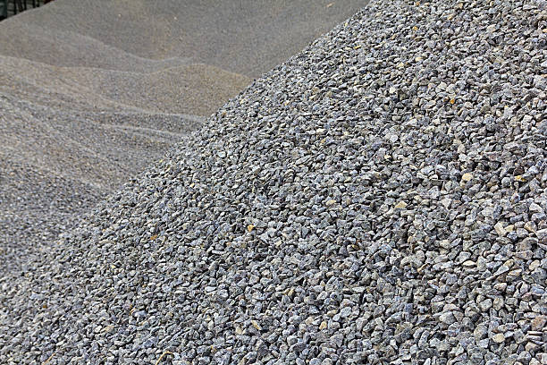 istock Texture of granite gravel. 621264436