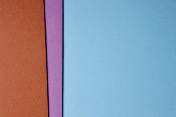 istock Colored cardboards background in blue purple brown tone. Copy sp 621264506