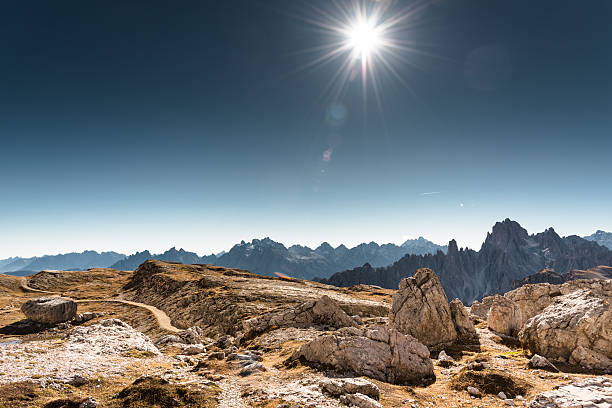 alps mountain landscape - beauty in nature belluno clear sky color image imagens e fotografias de stock