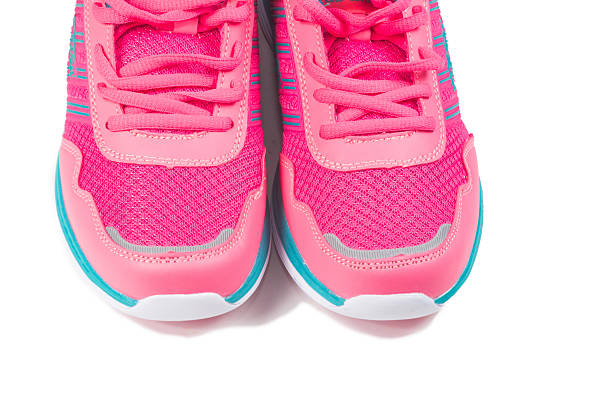 istock Pink sport shoes 621265268