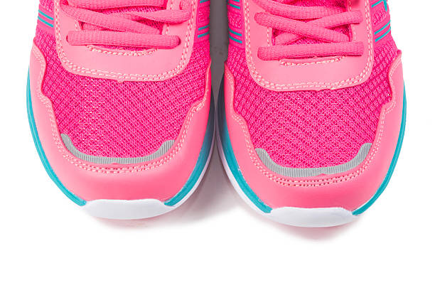 istock Pink sport shoes 621265292
