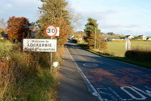 lockerbie town, scozia - dumfries and galloway foto e immagini stock