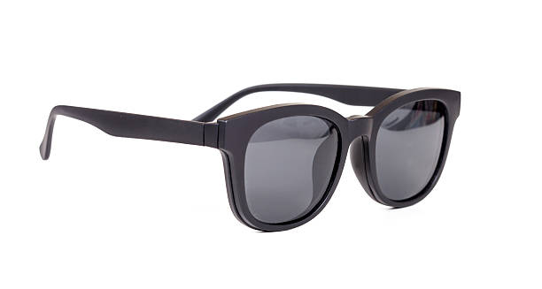 istock Black sunglasses isolated on white background. 621266546