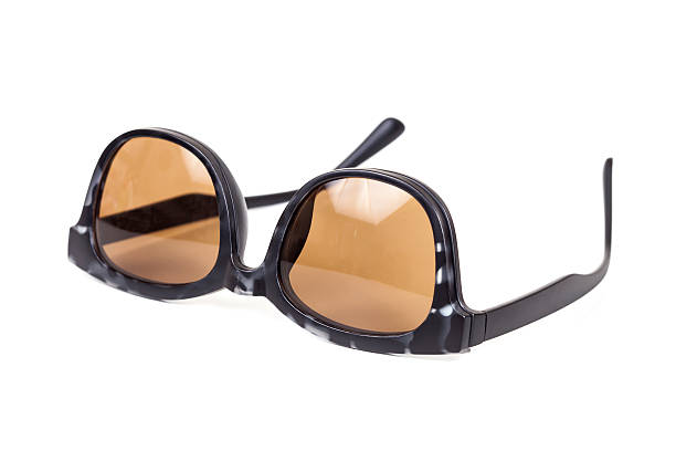 istock Black sunglasses isolated on white background. 621266724