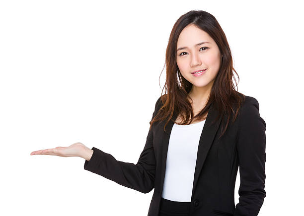 istock Businesswoman gesturing 621267494